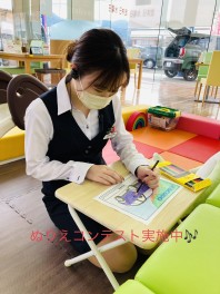 大人も子供も楽しめるぬりえコンテスト開催中！！